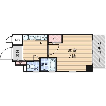 エスリード東天満第２の物件間取画像